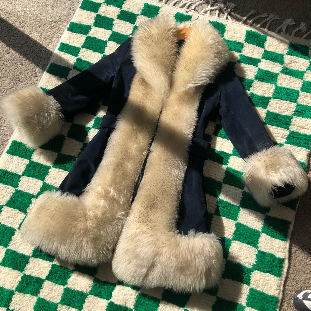 VINTAGE NAVY BLUE PENNY LANE COAT 🫐🔮